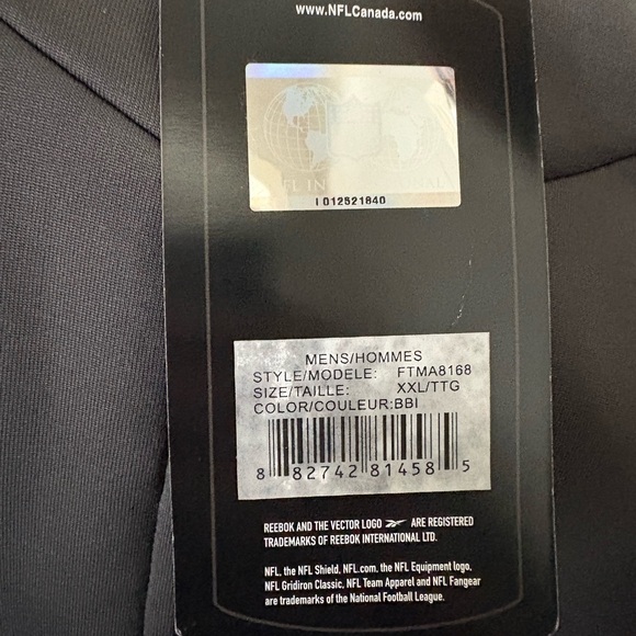 Men's Gray and Black NFL Team Jacket - Picture 3 of 3